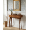 Rustic Dark Wood Entry Console Table with Drawers 1