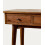 Rustic Dark Wood Entry Console Table with Drawers 5