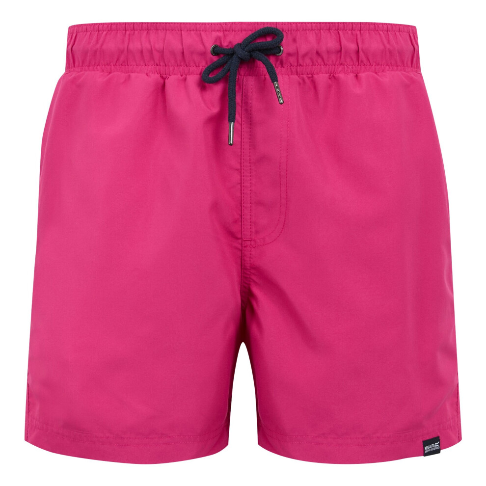 Regatta (Xl, Fusion/Navy) Mens Mawson Ii Swim Shorts Pink