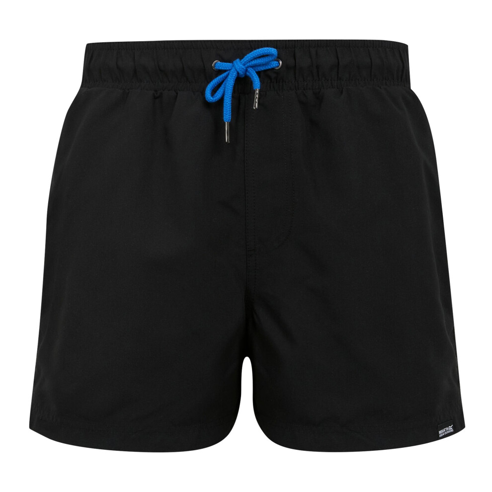 Regatta (3Xl, Black/Sonic Blue) Mens Mawson Ii Swim Shorts Blue,Black