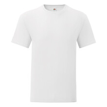 (L, White) Fruit Of The Loom Mens Iconic T-Shirt