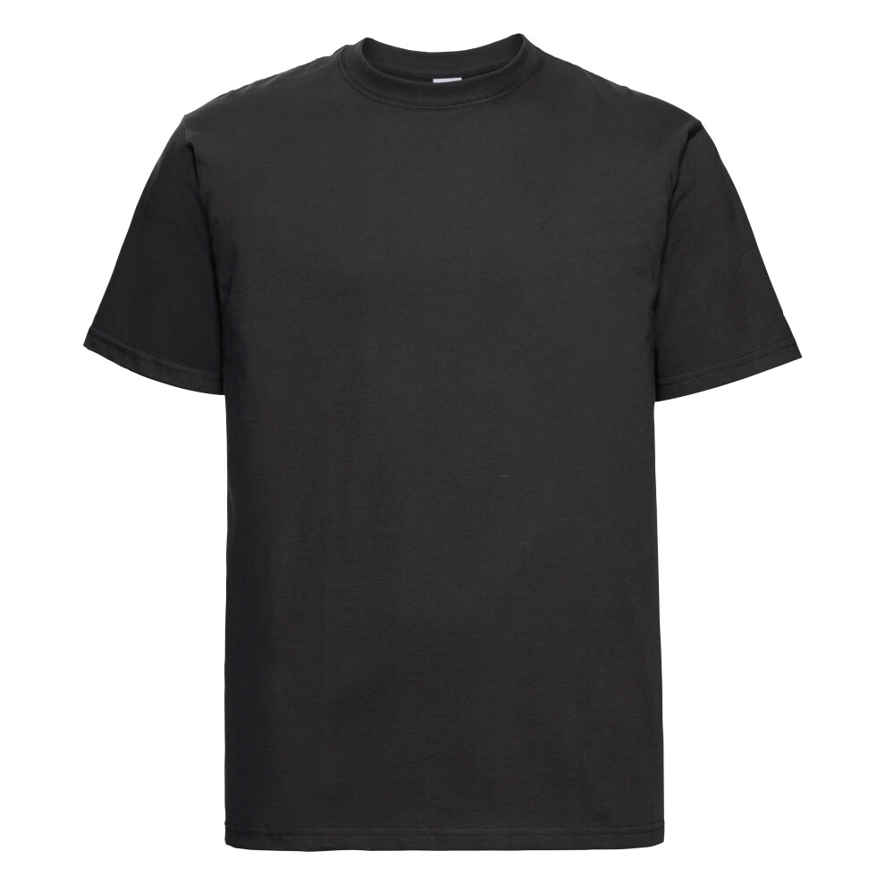 Russell (Xl, ) Europe Mens Classic Heavyweight Ringspun Short Sleeve T-Shirt Black