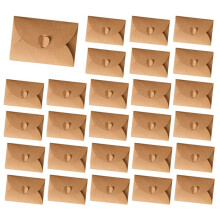 200Pcs Enveloppes Enveloppes Marron pour Cartes Cadeaux et Cartes de Visite 103X70Mm