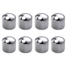 8 Boutons de ContrĂ´le de DĂ´me de Guitare pour Le Remplacement de Tele, Argent