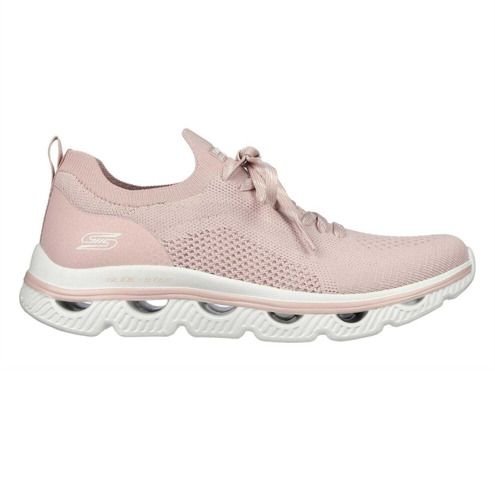 Skechers (3 Uk, Blush) Womens/Ladies Bobs Flat Trainers Multicoloured