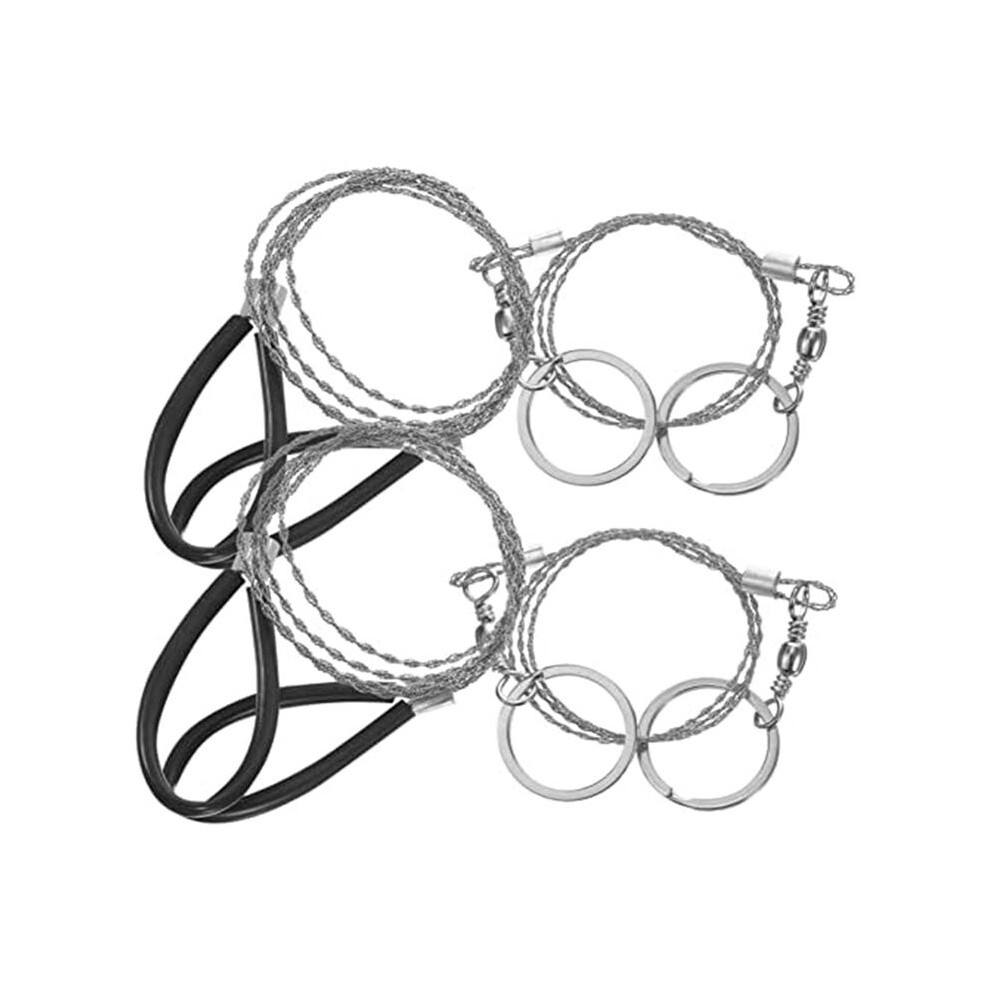 4Pcs Wire Saw Chain Garrote Wire Rope Chainsaw Survival Pocket Chainsaw Specialty Tools Hand Tool Pocket Tools 6033710421319