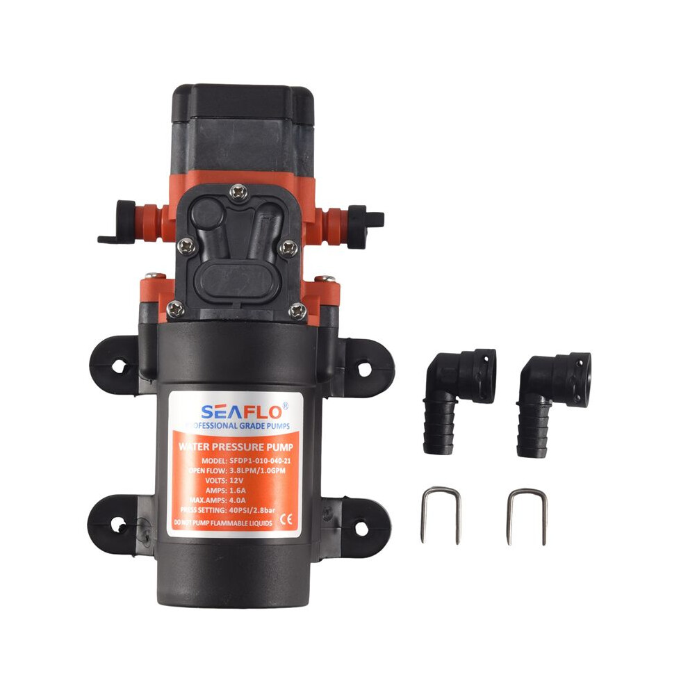 Seaflo 12V Water Pressure Diaphragm Pump 3.8 Lpm 1.0 Gpm 40 Psi - Caravan/Rv/Boat/Marine 4711456607595