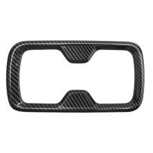 for Navara NP300 2016-2019 Carbon Fibre Car Front Water Cup Holder Protector Frame Cover Trim Sticker Accessories