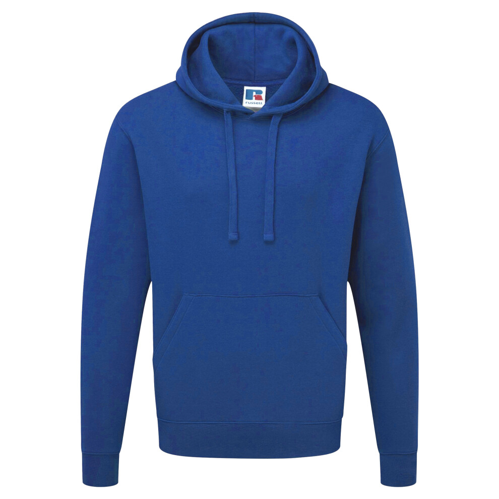 Russell (M, Bright Royal) Mens Authentic Hooded Sweatshirt / Hoodie