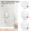 For  Nest WiFi Pro Wall Mounting Bracket Intelligent Speaker Wall Storage Bracket Base, 2 PCS 2