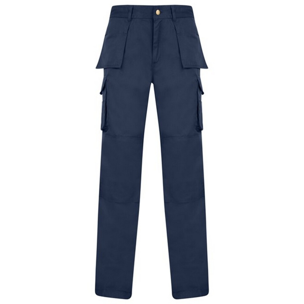 (48R, Navy) Absolute Apparel Mens Workwear Utility Cargo Trouser 5059000122514