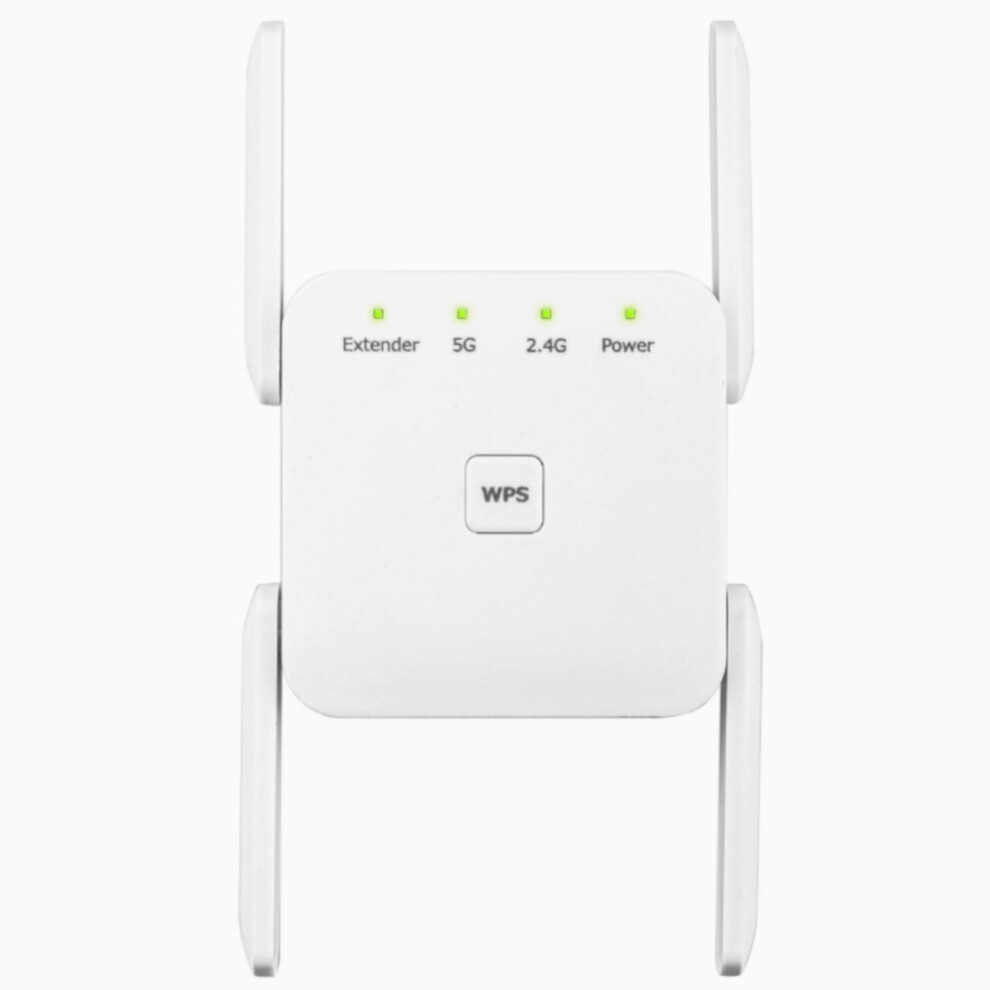 Ac1200 Mbps Wifi Repeater Dual Band 2.4 Ghz And 5.8 Ghz Wps Setup Long Range Signal Booster For Stable Home Coverage 9172985924129
