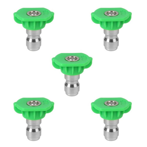 Pressure Washer Spray Nozzle Tip Set, Replacement Sprayer Nozzle Tips for Pressure Washers Accessories,5Pack (Green)