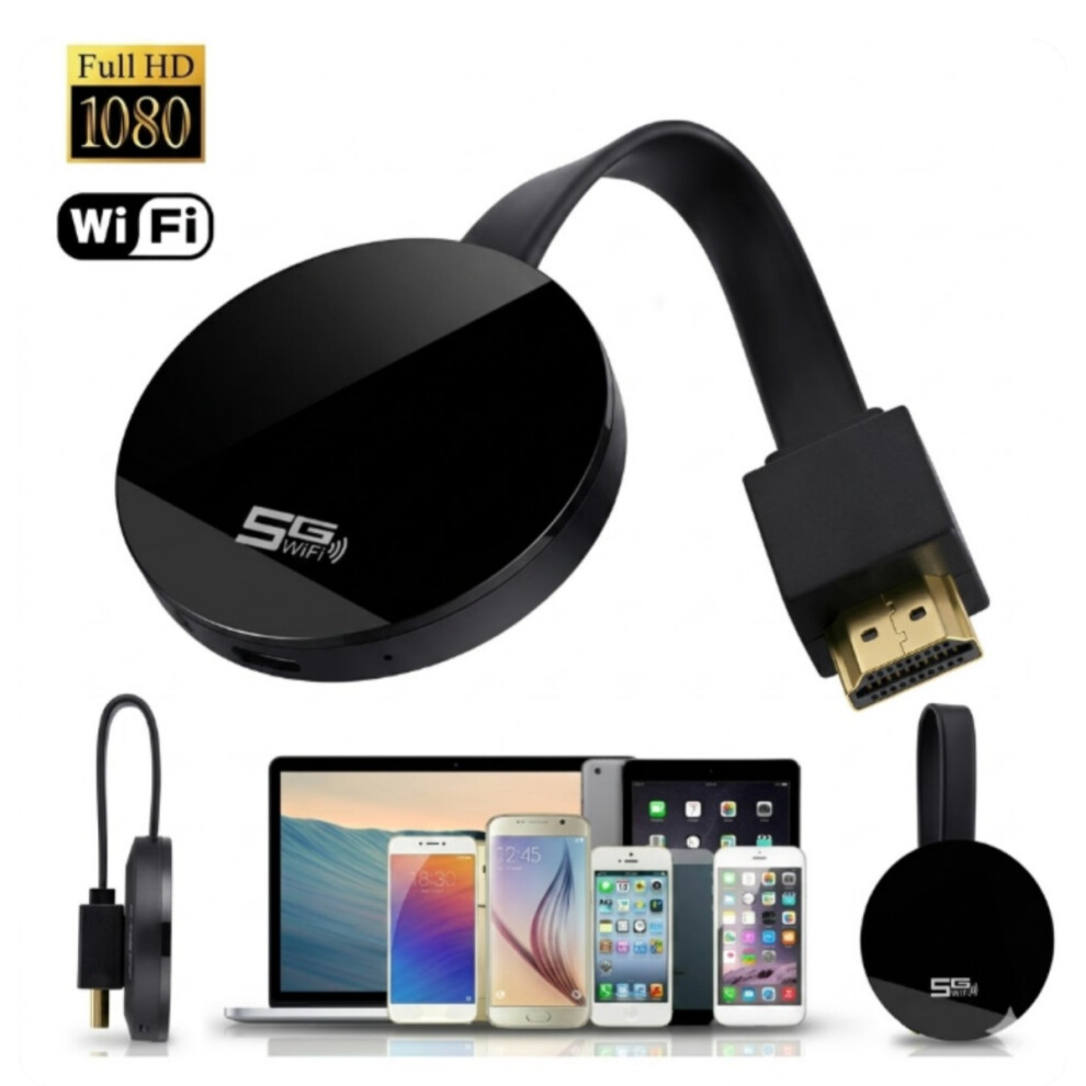 Wireless Hdmi Media Streaming Player, 5G Wifi, 4K Ultra Hd, Compact Dongle For Tv And Home Entertainment 9172985925355