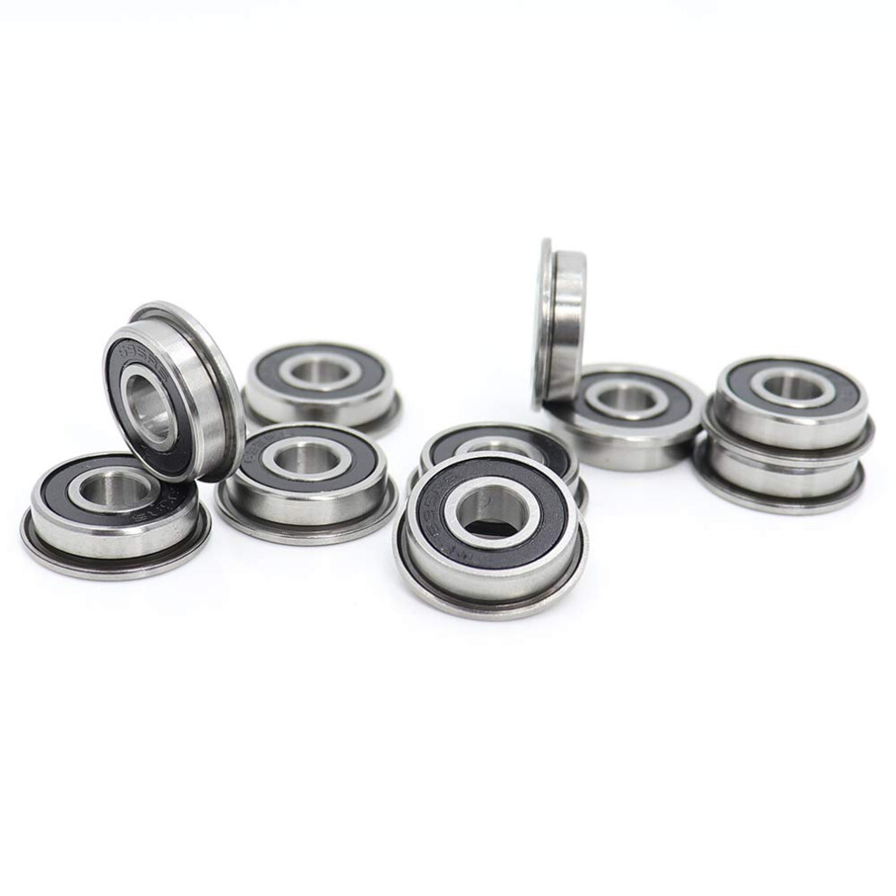 Photos - Power Tool Accessory 10Pcs F695-2RS Bearing 5X13X4mm Flanged Miniature Deep Bearings F695RS for VORON Mobius 2/3 3D Printer