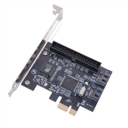 Placa GráFica PCI e para Desktop para Placa Adaptadora  de 2 Portas Placa de ExpansãO PCI e para  IDE Placa Adaptadora IDE de 3,5 Polegadas