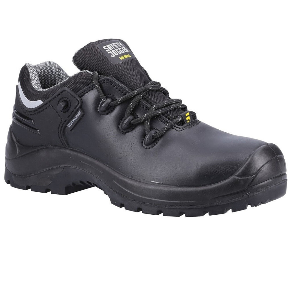 Photos - Safety Equipment  Safety Jogger Mens Leather Safety Shoes(7 UK, Black)