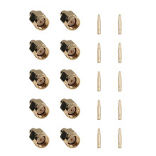 10X SmA Macho Conector Macho Coaxial RF de Soldadura para Cable SemirríGido RG402 de 0.141 Pulgadas Oro