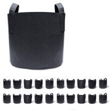 20-Pack 2 Gallon Kweekzakken, Stoffen Potten Container Beluchting Stoffen Potten met Handvatten, Pot voor Planten