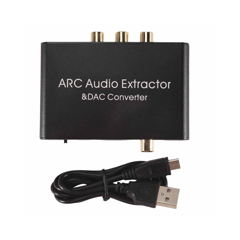 192Khz Arc Audio Adapter Audio Extractor Digital To Analog Audio Converter Dac Spdif Coaxial Rca 3.5Mm Jack Output 6031025005156