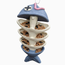 Hängende Vogelfutterstation im Fischgräten-Design, abfallfreie Futterstelle für Wildvogelfutter zur Verwendung im Garten