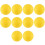 10pcs Yellow Soft Elastic Indoor Practice PU 1
