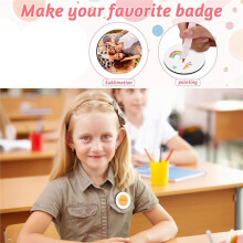 30Pcs Sublimation Buttons Blanks with Pins 3 Inch Buttons Pins Sublimation Blanks Christmas for School Projects