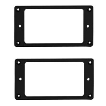 Metall-Humbucker-Tonabnehmer-Ring-Abdeckrahmen-Ersatz, Kompatibel mit LP-Gitarren-Montage-E-Gitarren (Schwarz)