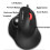 Wired Vertical Trackball Mouse | Optical Ergonomic for MacBook & Computer | Silent Buttons Adjustable 1600 DPI 4