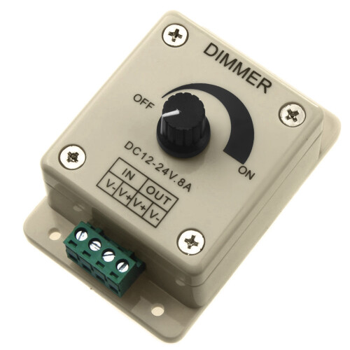 12V-24V LED Dimmer Controller Adjust Single Color For 5050 3528 LED Strip 1