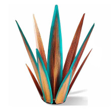 Sculpture Rustique Tequila, Plantes D'Agave en MéTal Rustique pour Patio ExtéRieur, DéCoration D'IntéRieur Peinte à la Main 55Cm