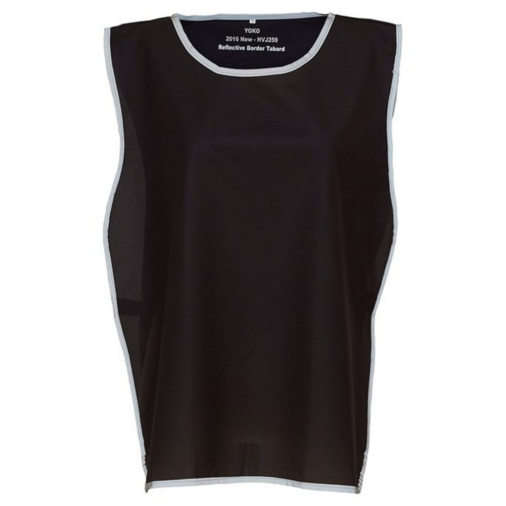 (Xxl-3Xl, Black) Yoko Unisex Adult Contrast Hi-Vis Tabard 5063470537556