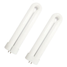 7,5 Zoll U-förmige 15-W-UV-Lampe, 2er-Pack, 365 nm photokatalytische Fliegenvernichtungsröhre als Ersatz für Terrasse und Garten