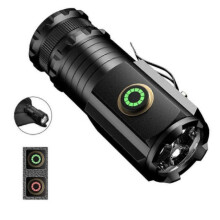 Kompakte taktische LED-Taschenlampe, Mini-Taschenlampe mit starkem Lichtstrahl, robustes Metallgehäuse für den Außeneinsatz