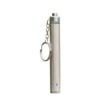 Tragbare Mini-LED-Taschenlampe, Edelstahl-Handlampe für den Innen- und Außenbereich, Hochleistungsbatterie