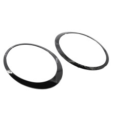 1 Paar Glanzende Zwarte Koplampafwerkingsring voor 2014-2019  Cooper S F55 F56 F57