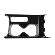 Bil Center Console Vattenkoppshållare Dekoration Cover Trim Stickers för HRV HR-V Vezel 2021-2022 Glanssvart RHD