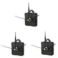 3X Noir DIY Mouvement D'Horloge Quartz Mouvement Silencieux Mecanisme Outil de Reparation