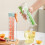 Easy Release Ice Cube Tray with Handle, One-Hand Press, Convenient for Chilling Drinks, Green 4