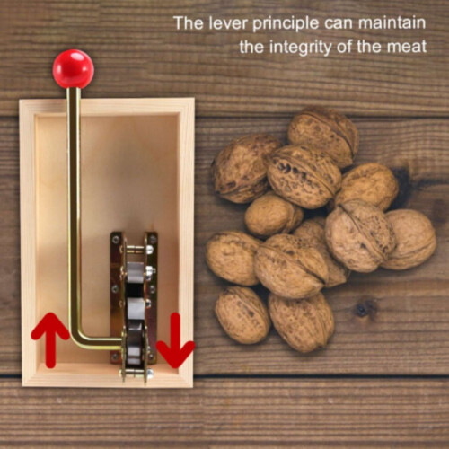 Manual Macadamia Nut Cracker, Adjustable Sheller Tool for Opening Nuts, Durable Stainless Steel Kitchen Gadget
