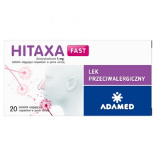 Hitaxa Fast 5 mg, 20 allergy tablets