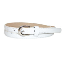 CTM Women's 1/2 Inch Skinny Dress Belt Patent Faux Leather