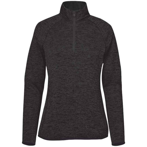 (S, Black Heather) Stormtech Womens/Ladies Yosemite Half Zip Pullover