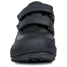 (9 UK Child, Black) Geox Childrens/Kids Savage Leather Trainers