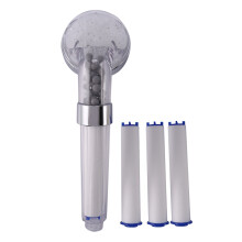 1 Set Negatieve Ionen Badkamer Handdouche Waterbesparende Hoofdset met 3 Filters Hogedruk Draagbare Douchekop Handdouche