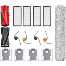 Replacement Parts for Qrevo Curv 2 Flow Robot Vacuum Cleaner Including Main Brush,Side Brushes,Filters,Dust Bag