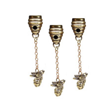 3-Teiliges Set mit Scharnierkopf-Bienenstock, Hängedekoration mit Scharnier, Miniatur-Magnetfigur für die Tür, Verspielte und Originelle
