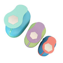 Coupe-Papier Hexagonal pour Loisirs Créatifs, Perforatrice, Outil de Perforation 25 mm, 33 mm, 50 mm, Fabrication de Cartes, Scrapbooking, Gaufrage
