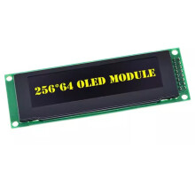 Wyświetlacz OLED 2,8" 256x64 25664 Punktów Graficzny Moduł LCD Ekran LCM Ekran SSD1322 Obsługa Kontrolera SPI Żółty