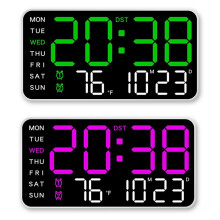 Frameloze Digitale Klok, Multifunctionele Wand-/Staande Klok, Minimalistische Digitale Displayklok